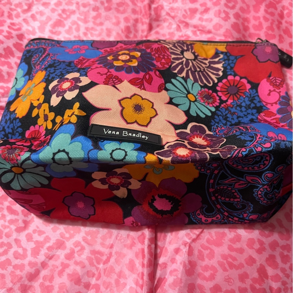 Vera Bradley Colorful Floral Cosmetic Bag